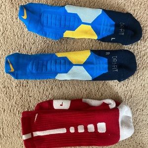 Nike Elite Large Basketball Socks Crew and quarter